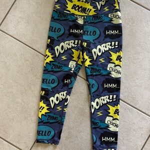 Comic Print Leggings